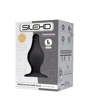 Plug anal The Original Model 2 noir termo réatif LARGE 10,2x4,5 cm - par SilexD