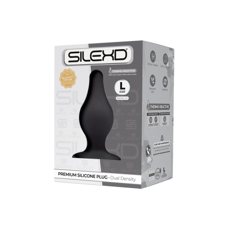 Plug anal The Original Model 2 noir termo réatif LARGE 10,2x4,5 cm - par SilexD