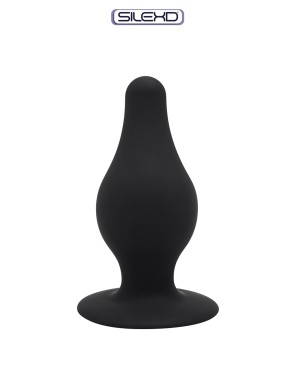 Plug anal The Original Model 2 noir 9,3 cm - SilexD
