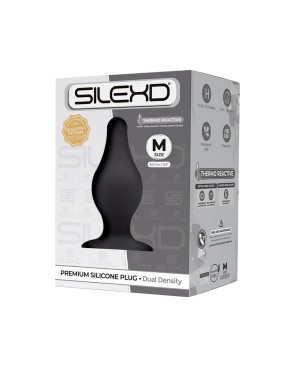 Plug anal The Original Model 2 noir termo réactif MEDIUM 9,3x4 cm - par SilexD