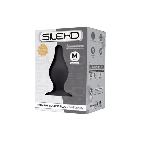 Plug anal The Original Model 2 noir termo réactif MEDIUM 9,3x4 cm - par SilexD