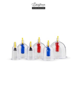 Coffret 6 ventouses Cupping Set - EasyToys Fetish Collection