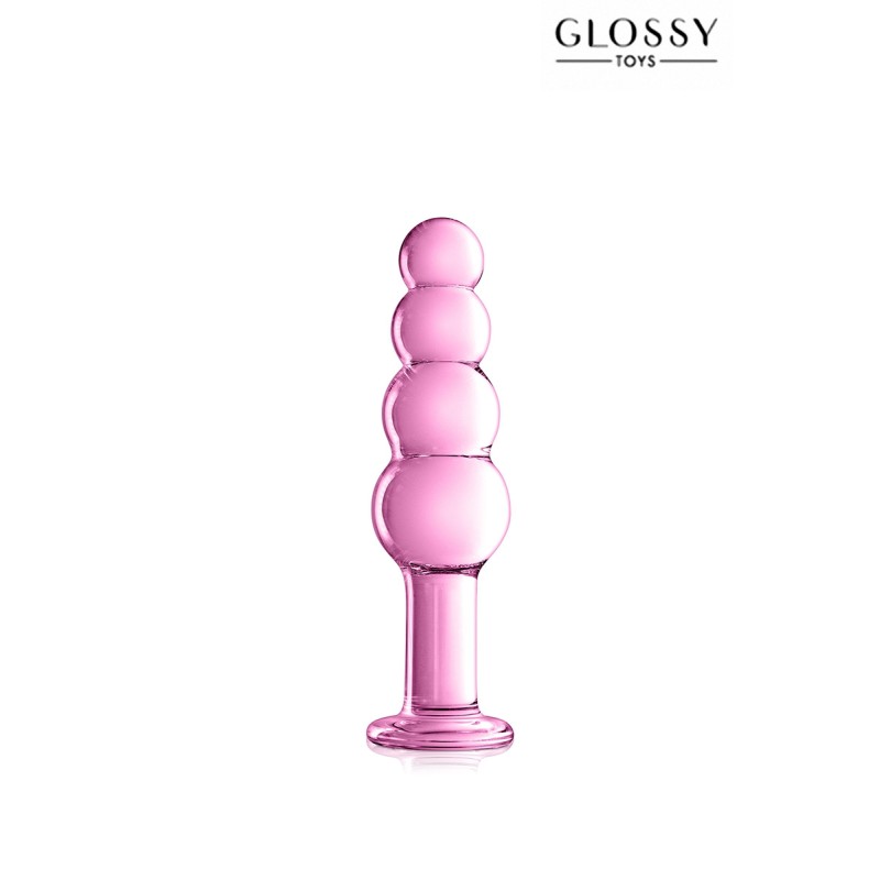 Plug anal verre Glossy Toys  n°9 Pink par Glossy Toys
