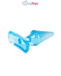 Mini plug anal bleu - Petit, doux, flexible 7x2,5 cm - par EasyToyss