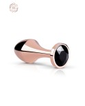 Plug anal Cristal Noir par Rosy Gold Plug anal Cristal Noir par Rosy Gold