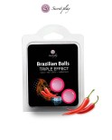 2 Brazilian Balls triple effets - Lubrifiant externe et massage à base d'huile par Secret Play 2 Brazilian Balls triple effets - Lubrifiant externe et massage à base d'huile par Secret Play