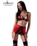 Ensemble 3 pièces lingerie à jarretelles Femmina - par Passion