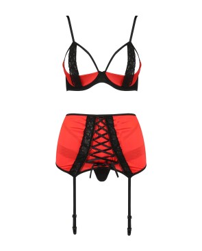 Ensemble lingerie à jarretelles Femmina - Passion