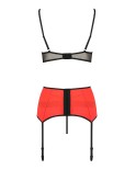 Ensemble 3 pièces lingerie à jarretelles Femmina - par Passion