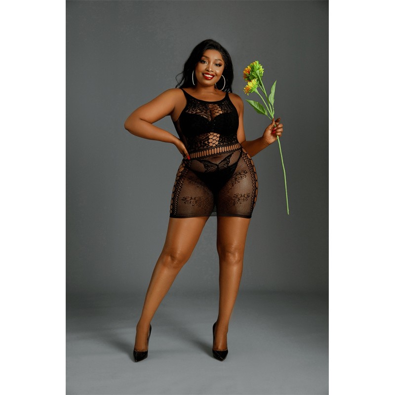 Mini robe sexy N°01 Queen Size - lingerie par Moonlight Mini robe sexy N°01 Queen Size - lingerie par Moonlight
