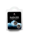 2 Brazilian balls Effet Iceberg - Lubrifiant externe et massage à base d'huile par Secret Play