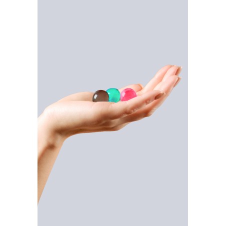6 Brazilian balls avec effets différents - Lubrifiant externe et massage à base d'huile par Secret Play