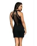 Robe noire V-9269 - lingerie par Axami Robe noire V-9269 - lingerie par Axami