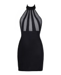 Robe noire V-9149 - lingerie par Axami