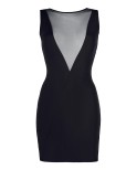 Robe noire V-9209 - lingerie par Axami Robe noire V-9209 - lingerie par Axami
