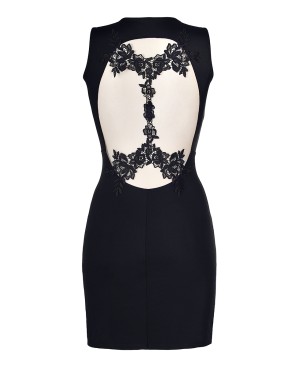 Robe noire V-9209 - Axami
