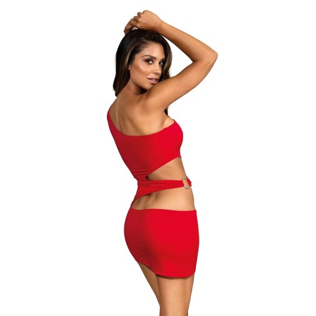 Robe rouge V-9249 - lingerie par Axami