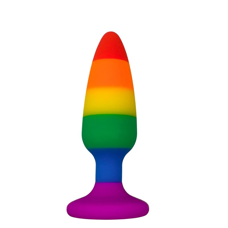 Plug anal arc en ciel Hiperloo M - par Wooomy