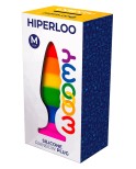 Plug anal arc en ciel Hiperloo M - par Wooomy