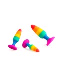 Plug anal arc en ciel Hiperloo L - par Wooomy