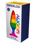 Plug anal arc en ciel Hiperloo L - par Wooomy