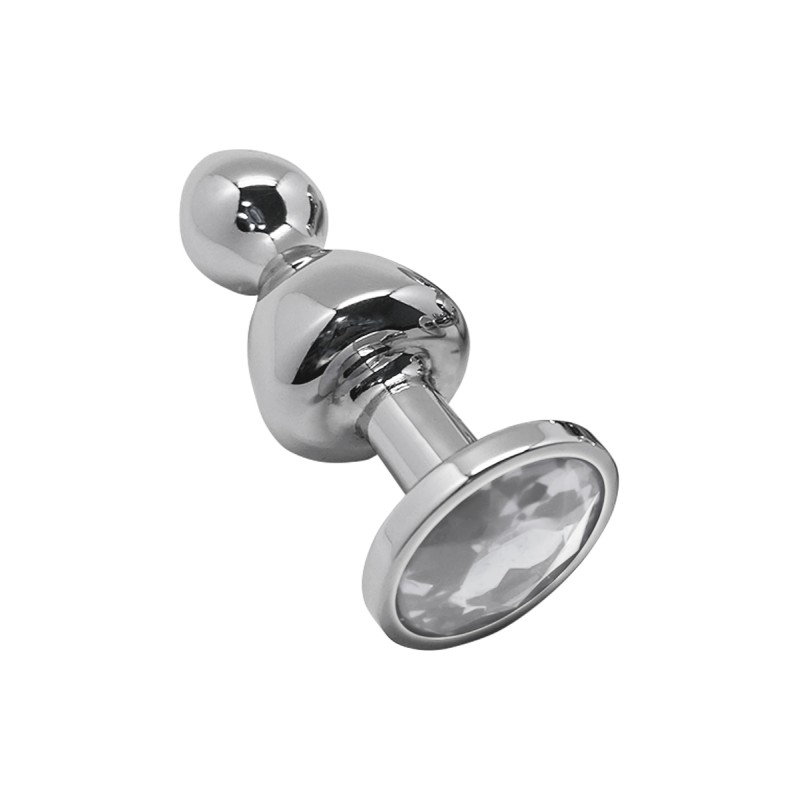 Plug anal bijou Lollypop transparent L - par Wooomy