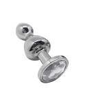 Plug anal bijou Lollypop transparent M - par Wooomy