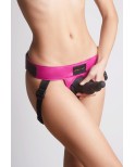 Harnais gode Curious fuchsia - par Strap On Me Harnais gode Curious fuchsia - par Strap On Me