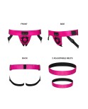 Harnais gode Curious fuchsia - par Strap On Me Harnais gode Curious fuchsia - par Strap On Me