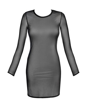 Robe tulle noir V-10639 - Axami