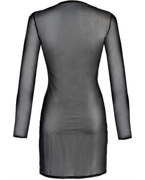 Robe tulle noir V-10639 - Axami