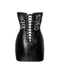 Mini robe corset Solace F300 wetlook et dentelle, lingerie par Noir HandMade Mini robe corset Solace F300 wetlook et dentelle, lingerie par Noir HandMade