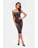 Robe corset Catalyst F301 dentelle, lingerie par Noir HandMade
