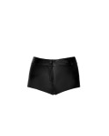 Short échancré F318 extensible wetlook effet croco, lingerie par Noir HandMade