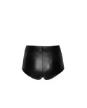 Short échancré F318 extensible wetlook effet croco, lingerie par Noir HandMade