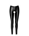 Leggings ouverte chaps Taboo F304 wetlook, lingerie par Noir HandMade