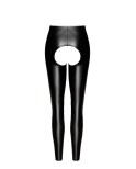 Leggings ouverte chaps Taboo F304 wetlook, lingerie par Noir HandMade