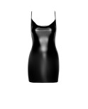 Mini robe bijou Mirage F307 wetlook, lingerie par Noir HandMade