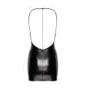 Mini robe bijou Mirage F307 wetlook, lingerie par Noir HandMade