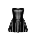Mini robe bustier Dreamer F308 wetlook, lingerie par Noir HandMade