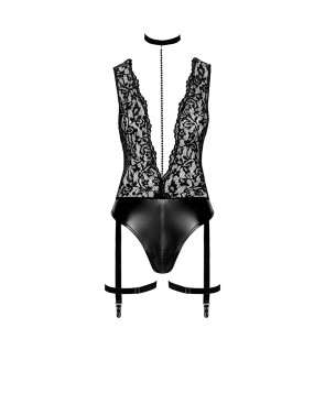 Body jarretelles Libido F297 wetlook et dentelle