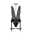 Body jarretelles Libido F297 wetlook et dentelle, par Noir Handmade Body jarretelles Libido F297 wetlook et dentelle, par Noir Handmade