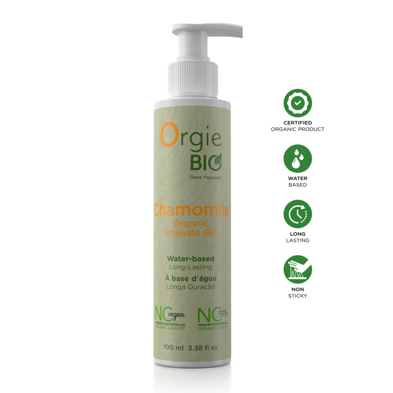 Gel Intime Bio Apaisante à Base d'Eau à la camomille par ORGIE