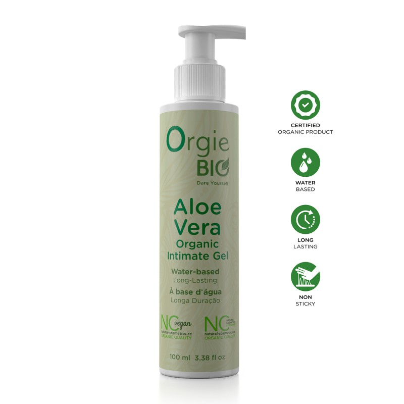 Gel Intime Bio à Base d'Eau à l'Aloe Vera Hydratant et Tonifiant par ORGIE