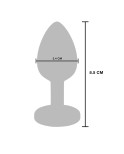 Plug anal vibrant Acier Inoxydable The Glider M par Toy Joy Plug anal vibrant Acier Inoxydable The Glider M par Toy Joy