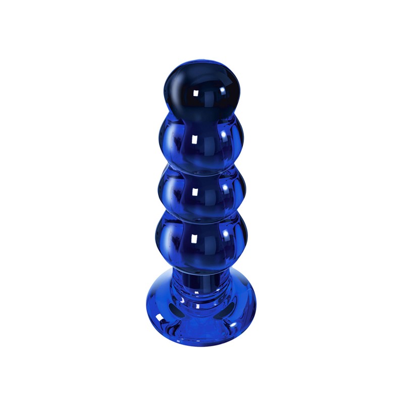 Plug anal vibrant en verre The Radiant 11 x 3,6 cm - par Toy Joy