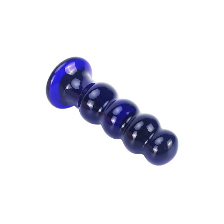 Plug anal vibrant en verre The Radiant 11 x 3,6 cm - par Toy Joy