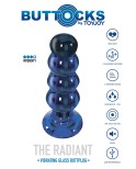 Plug anal vibrant en verre The Radiant 11 x 3,6 cm - par Toy Joy