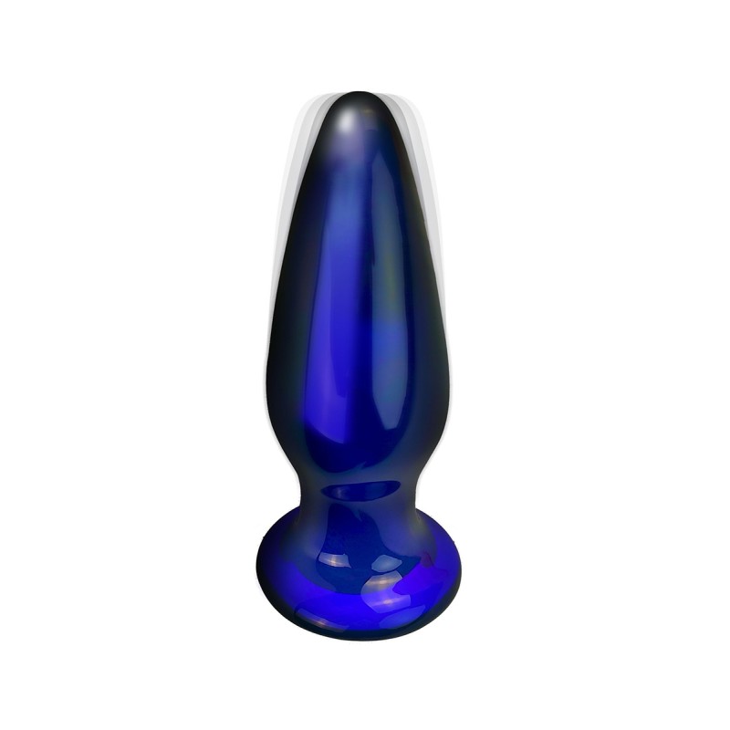 Plug anal vibrant en verre The Shining 11,5 x 4 cm - par Toy Joy