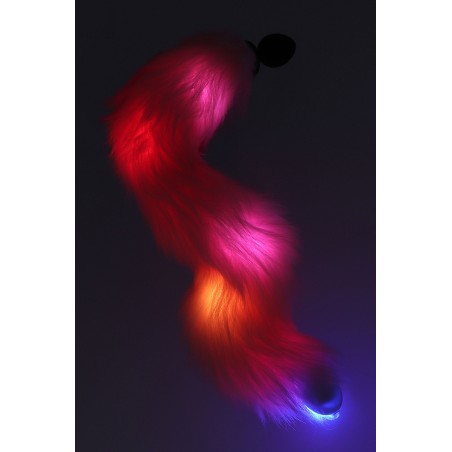 Plug anal Licorne avec queue Lumineuse - par Taboom